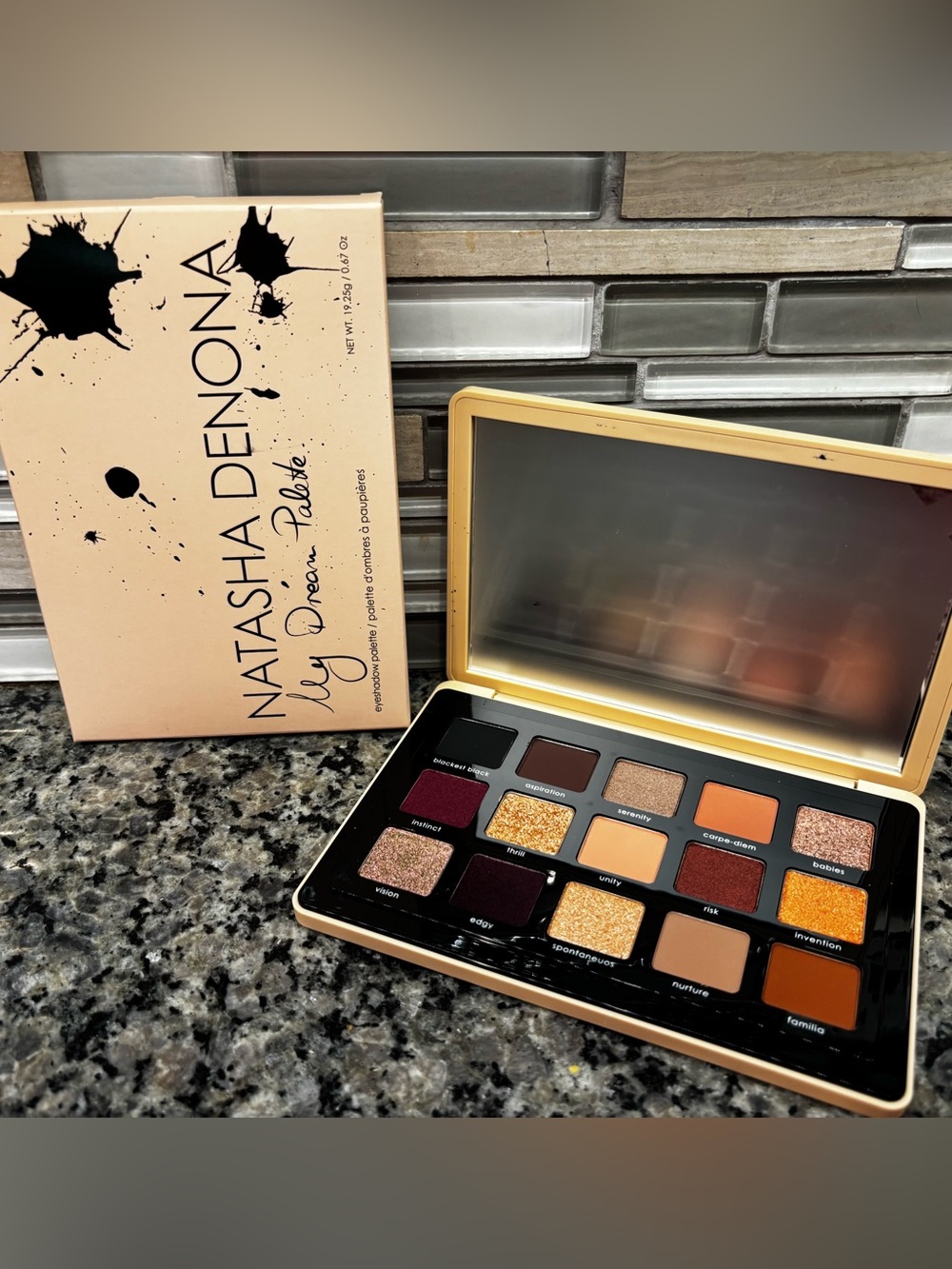 Natasha Denona Izy Dream Palette - Gold, Orange, Burgundy, Brown, Black